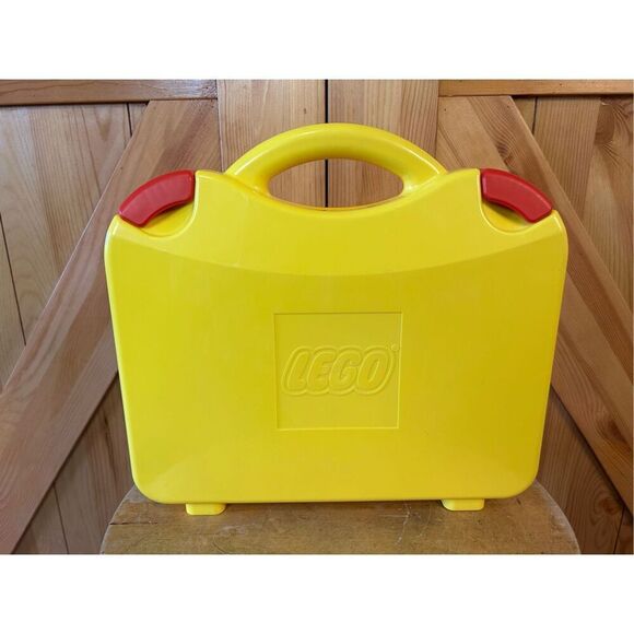 Lego Other - Official LEGO Yellow  Plastic Carrying Case with Dividers Briefcase (8091)